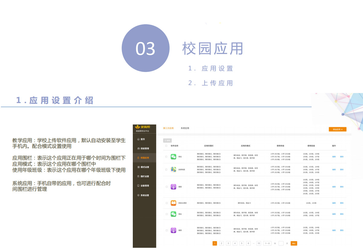 家育帮校园智能终端云管控系统