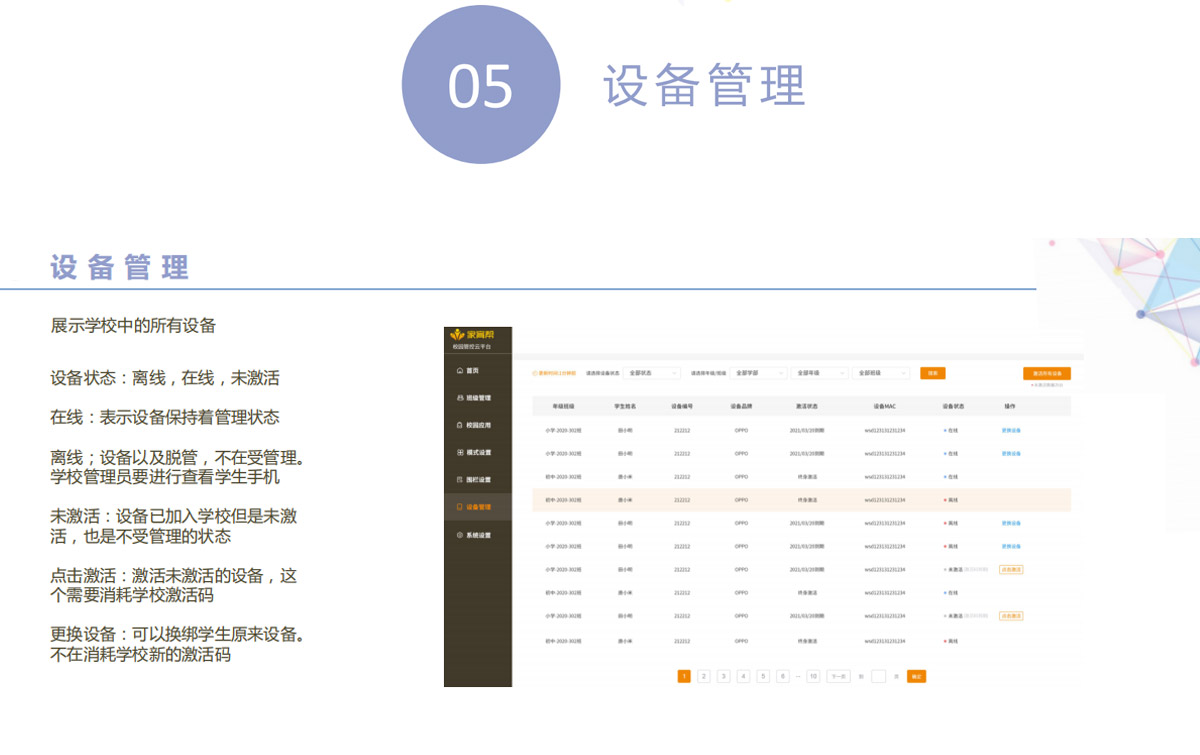 家育帮校园智能终端云管控系统