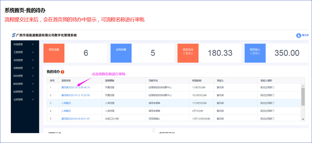 系统首页